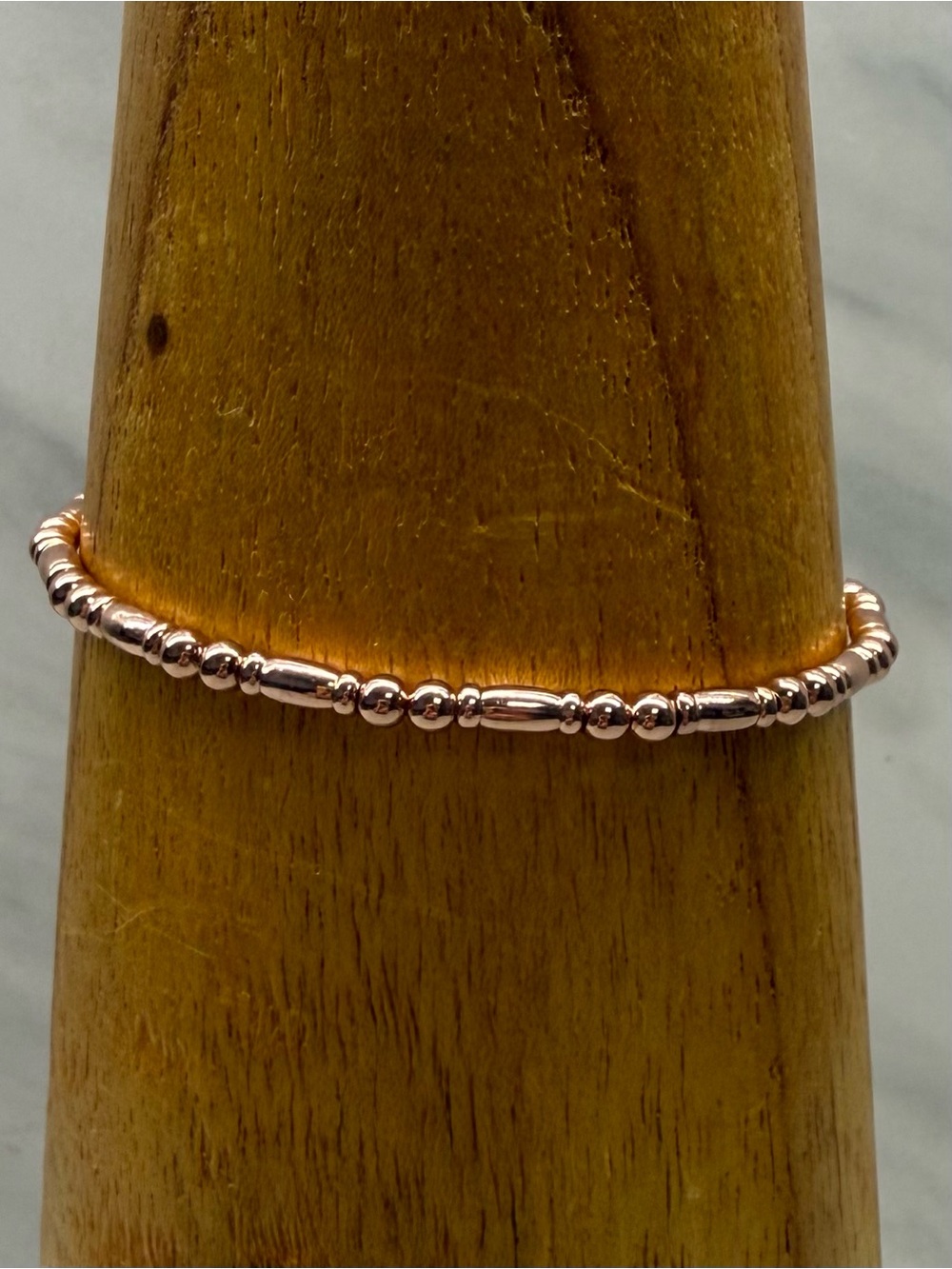 Alex and Ani Rose Gold Bead Bracelet